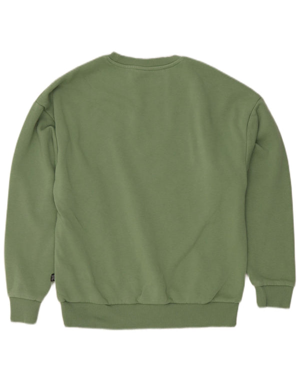 Puma Sweat-shirt graphique pour femme UK 10 Petit coton vert