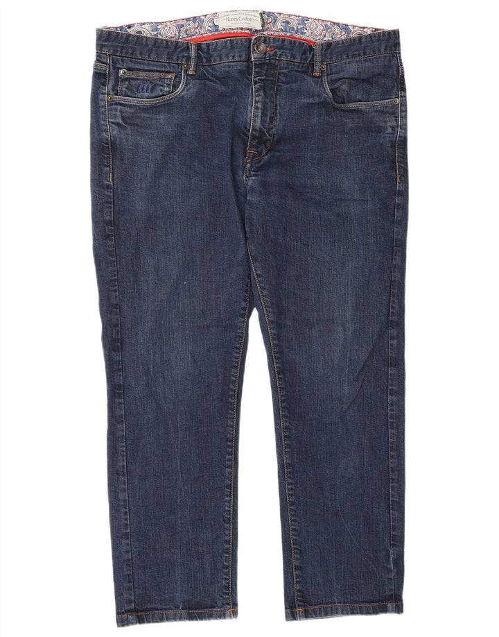 Henry Cottons Womens Crop Slim Jeans W36 L26 Blue