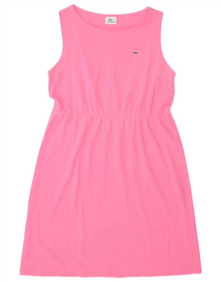 Lacoste Womens Sleeveless Basic Dress Size 48 XL Pink