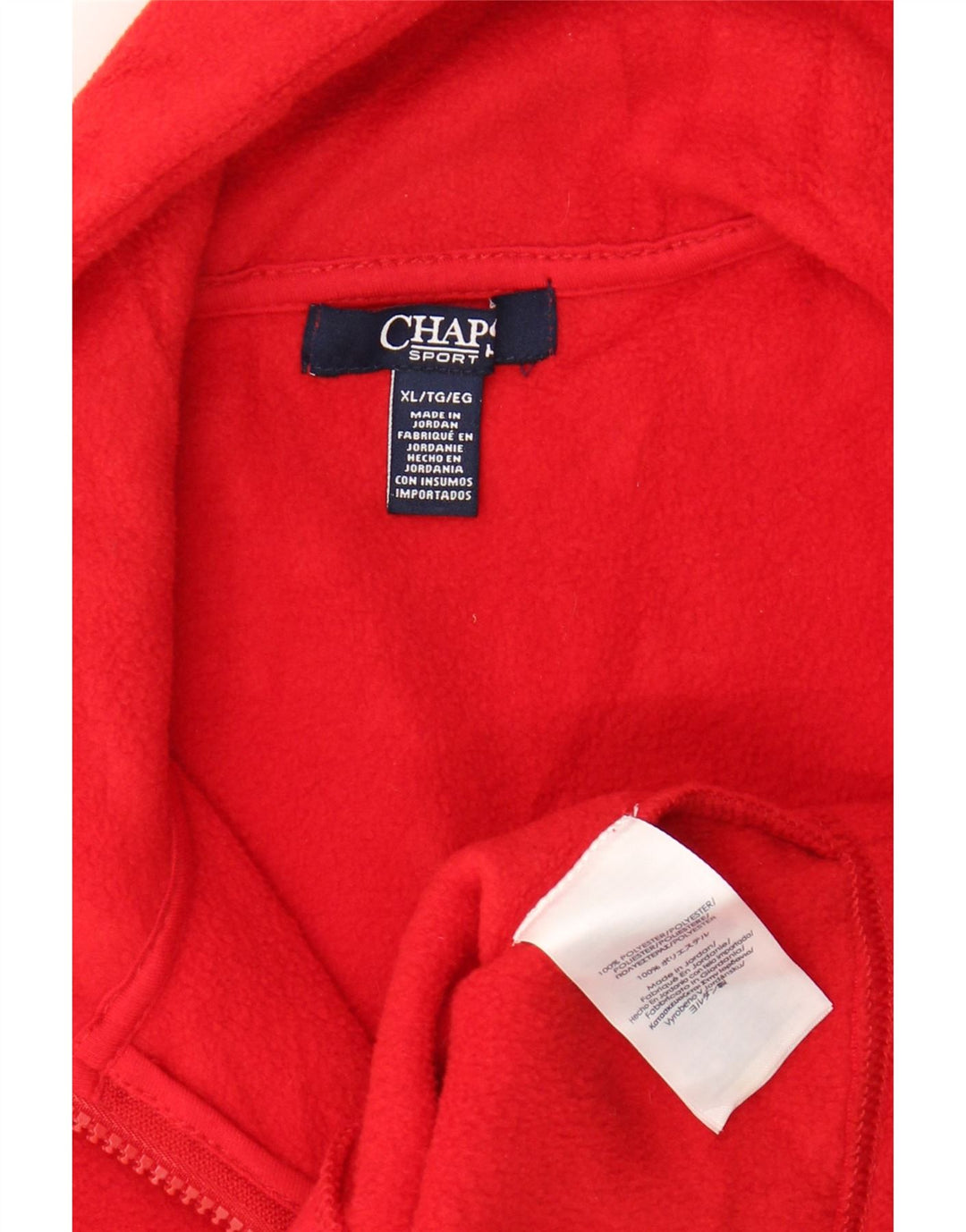 CHAPS Womens Fleece Gilet UK 18 XL Red Polyester