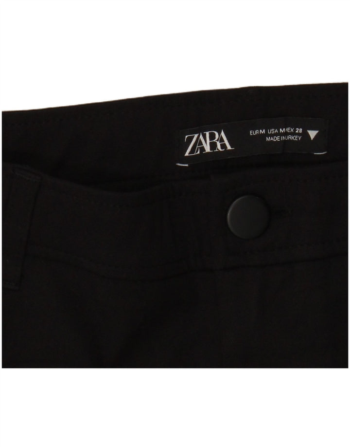 Zara Womens Flare Casual Trousers Medium W28 L29 Black