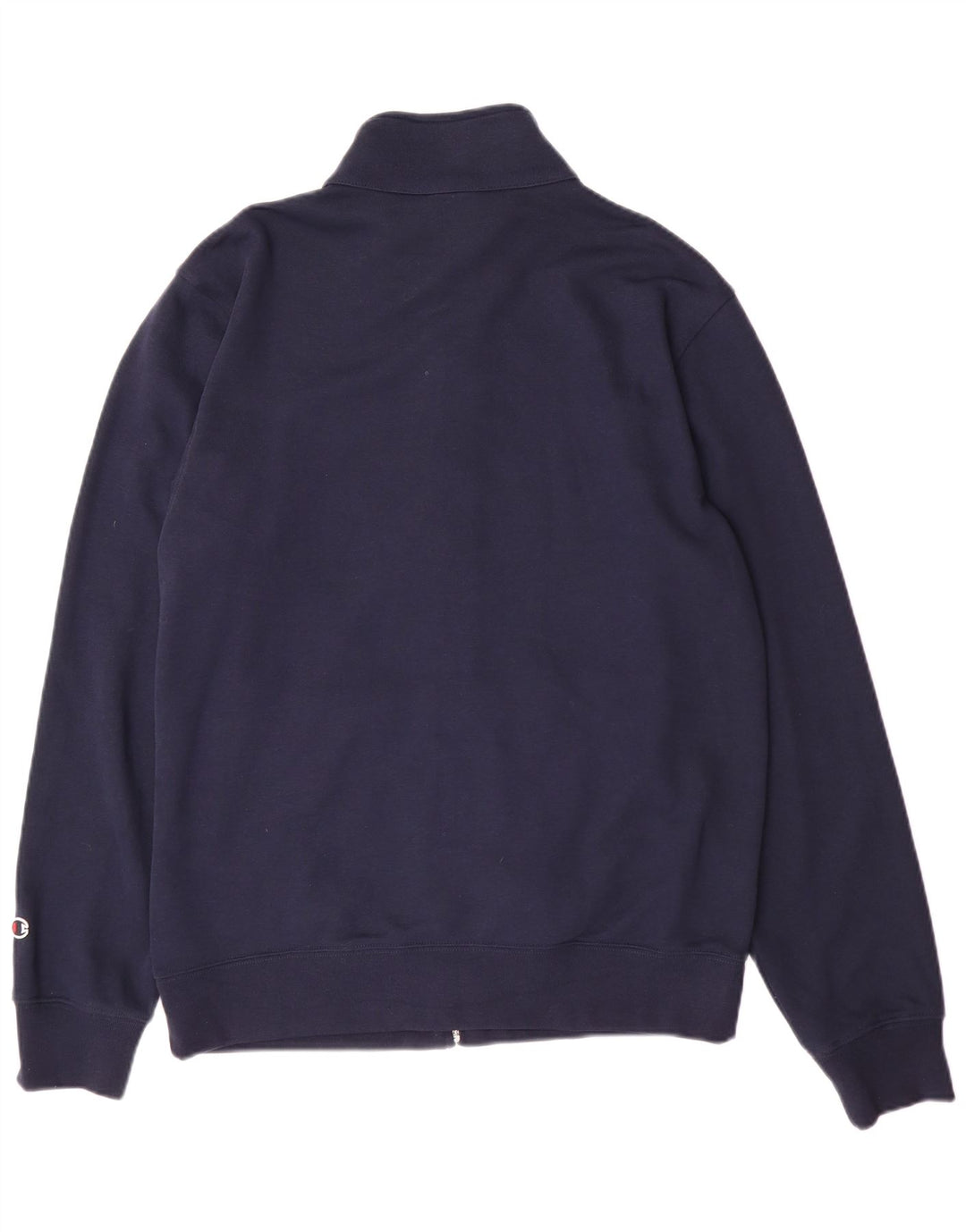 Champion Mens Tracksuit Top Jacket Medium Navy Blue Cotton