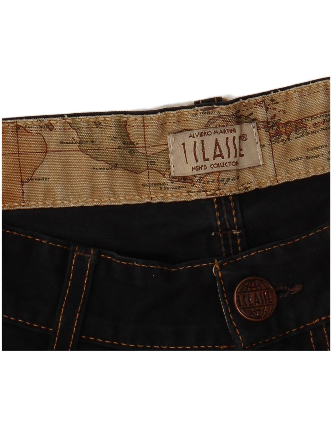 ALVIERO MARTINI Straight jeans til mænd W30 L32 Sort