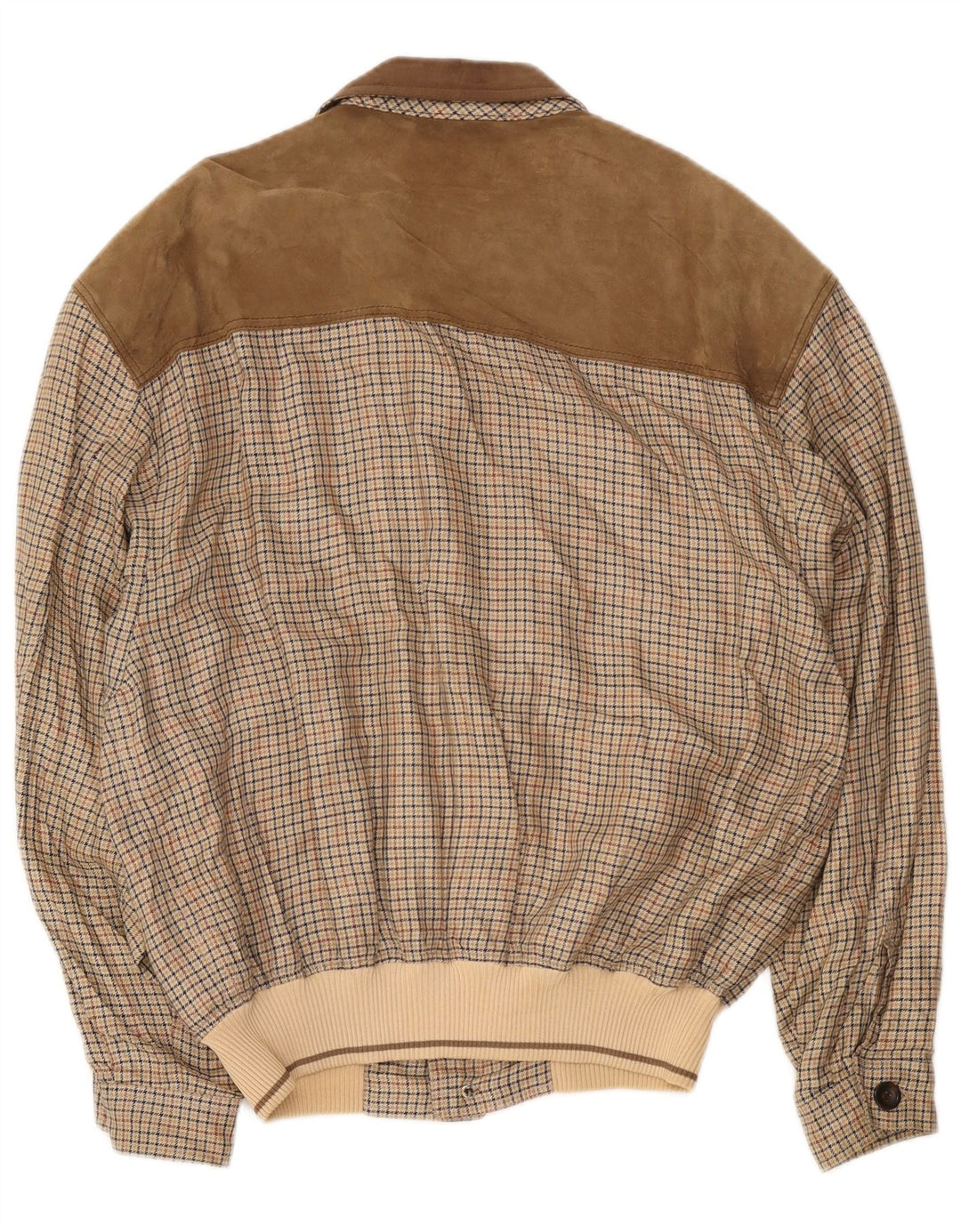 Giubbotto Bomber Uomo Breco IT 52 XL Cotone Pied De Poule Marrone