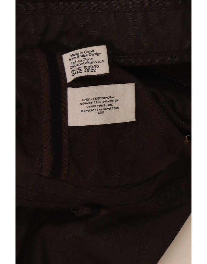 Superdry Mens Bomber Waxed Cotton Jacket UK 40 Large Khaki