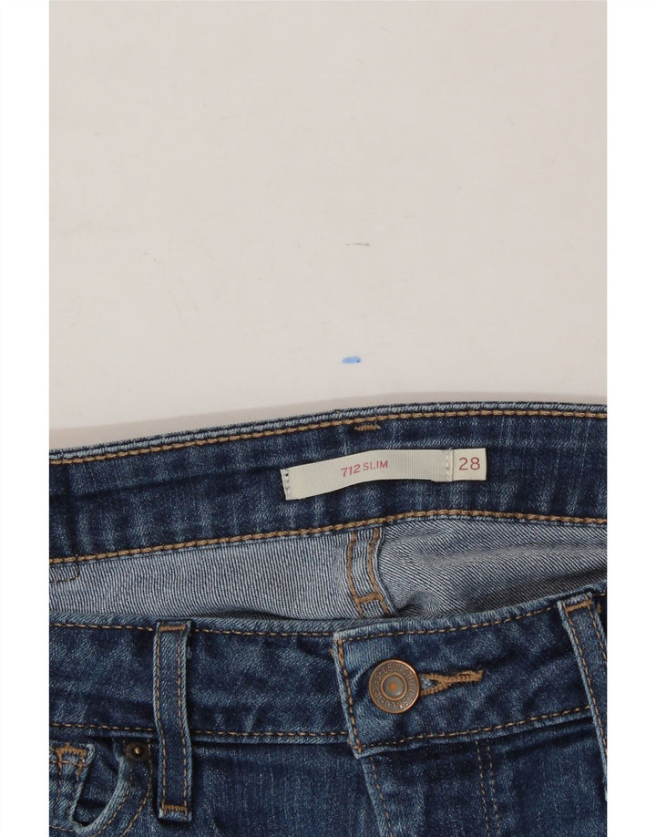 LEVI'S Womens 712 Slim Jeans W28 L26 Blue Cotton Vintage Levi's and Second-Hand Levi's from Messina Hembry 
