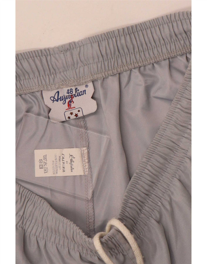 AUSTRALIAN L'ALPINA Mens Tracksuit Trousers IT 48 Medium Grey Polyester