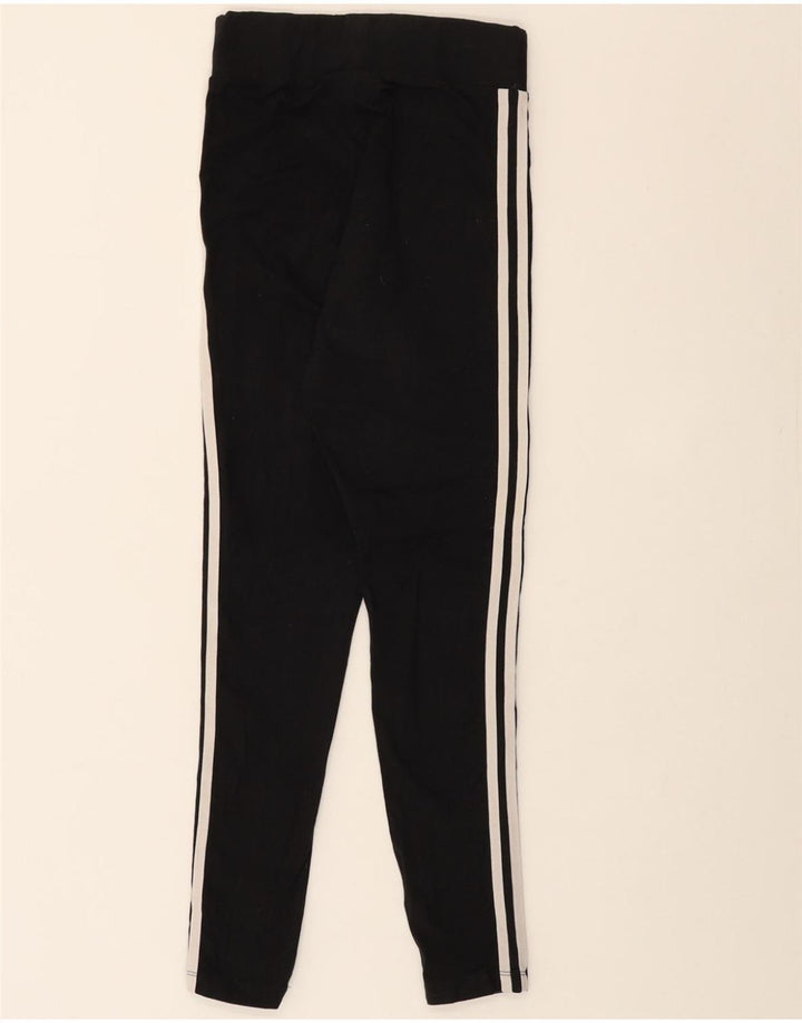 ADIDAS Womens Leggings UK 8 Small Black Cotton Vintage Adidas and Second-Hand Adidas from Messina Hembry 