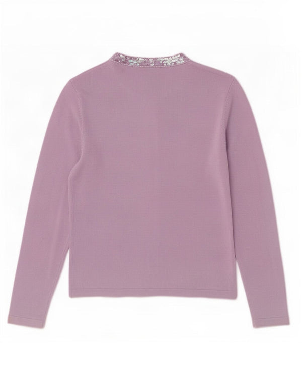 Marks & Spencer Dame Cardigan Sweater UK 10 Lille Lilla