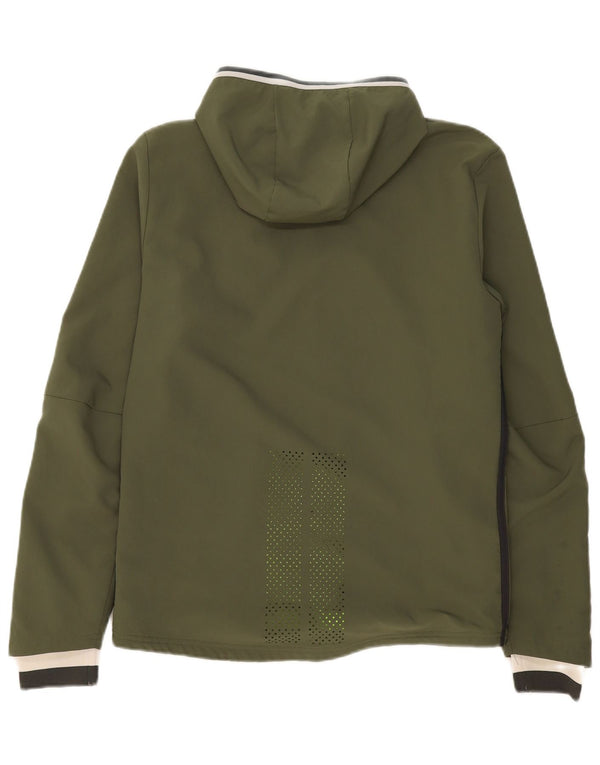 Adidas Mens Deutscher Fussball Bund Chaqueta impermeable con capucha UK 38 Medium Khaki