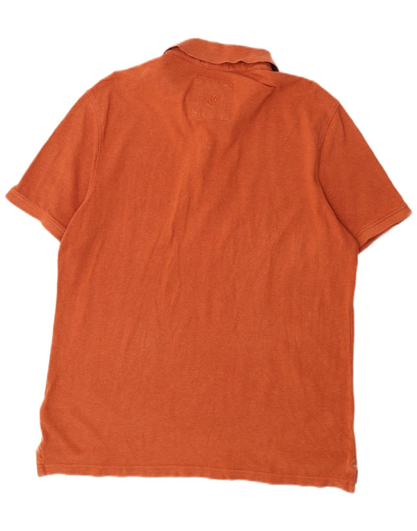 Fat Face Polo Homme Grand Orange Coton