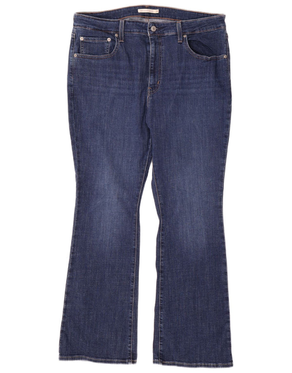 Jeans Levi's da donna 725 bootcut a vita alta W34 L30 cotone blu navy