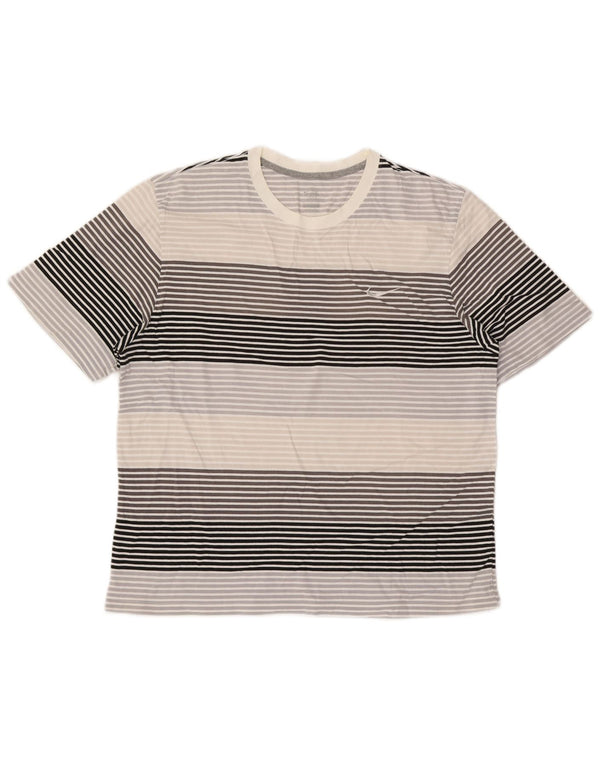 Camiseta Nike Hombre Top XL Gris Rayas