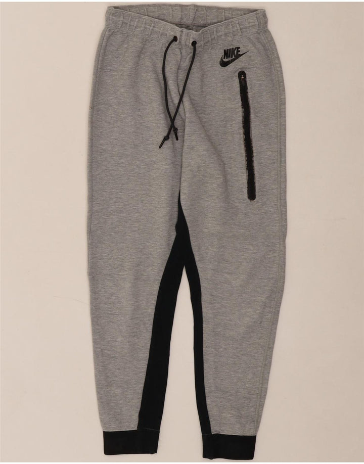 NIKE Mens Tracksuit Trousers Joggers Small  Grey Colourblock Vintage Nike and Second-Hand Nike from Messina Hembry 