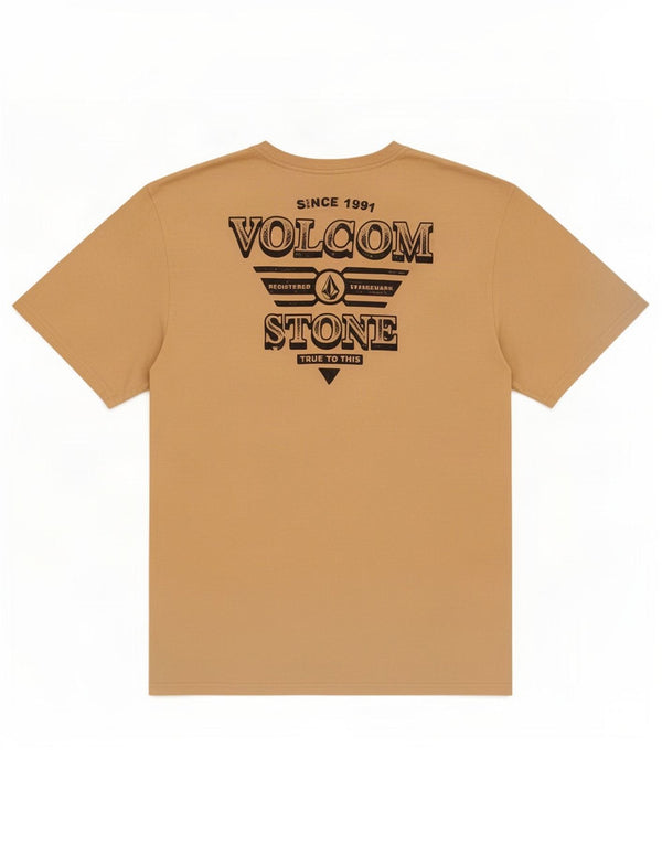 Volcom Camiseta gráfica de ajuste moderno para hombre 2XL Algodón beige