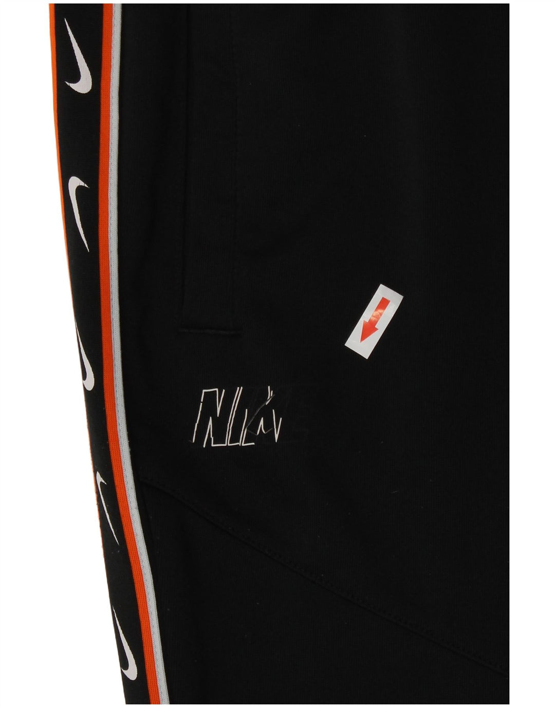Pantaloni da tuta con grafica Nike da donna Pantaloni da jogging UK 14 Medium Nero Poliestere