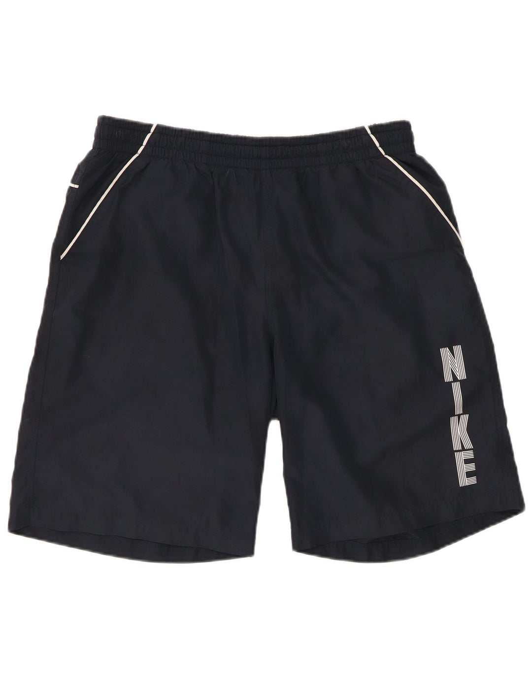 NIKE Grafiske sportsshorts til mænd, store marineblå polyester