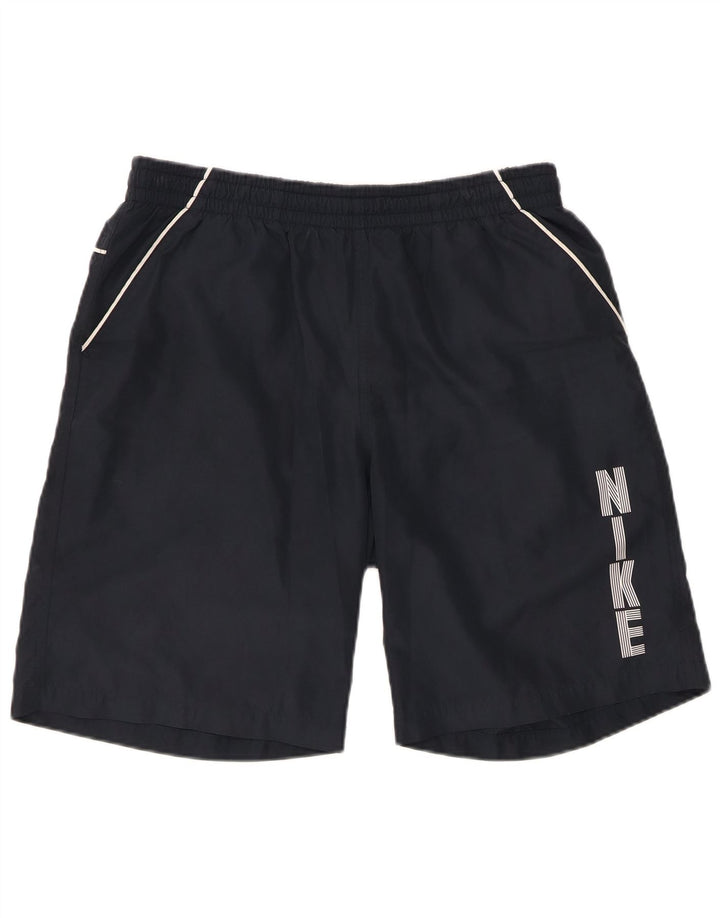 NIKE Grafiske sportsshorts til mænd, store marineblå polyester