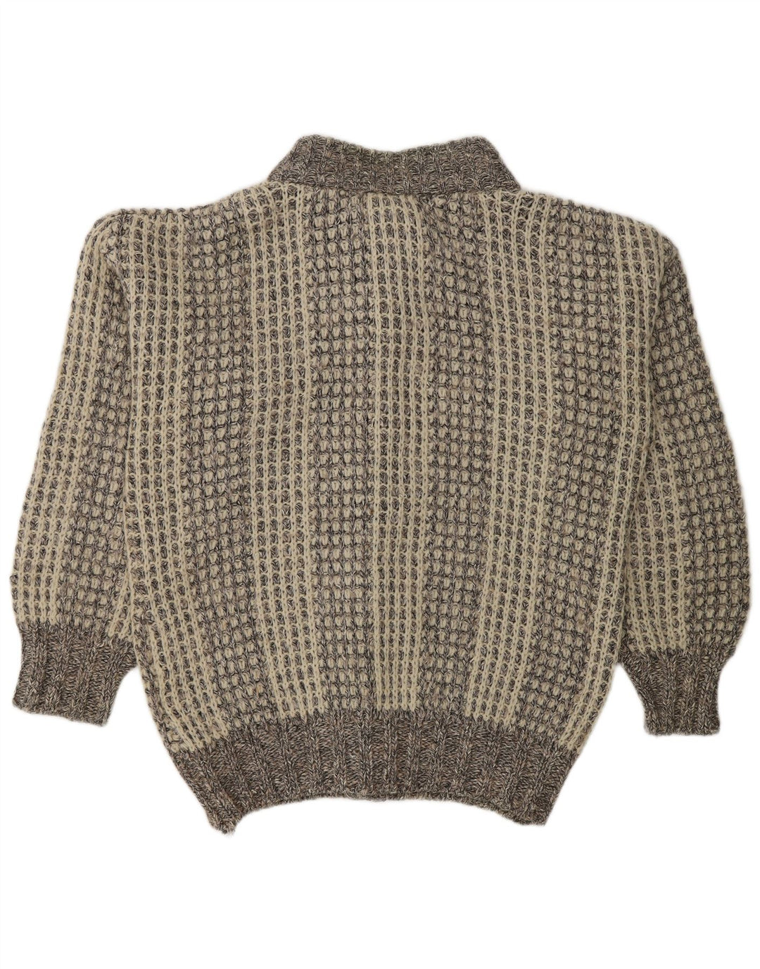 Vintage Herren Cardigan Pullover XL Grau