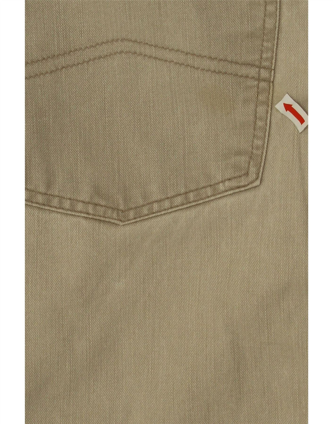 Armani Mens Straight Jeans W36 L28 Beige Cotton