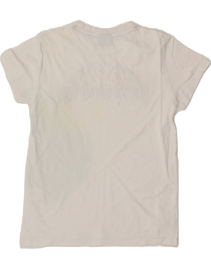 DIADORA Boys Graphic T-Shirt Top 8-9 Years White Vintage Diadora and Second-Hand Diadora from Messina Hembry 