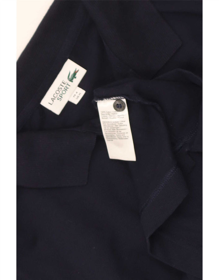Lacoste Herren-Poloshirt, Größe 4, mittelgroß, marineblau, Baumwolle
