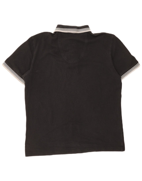 Hugo Boss Herre Polo Shirt Stor Sort Stribet