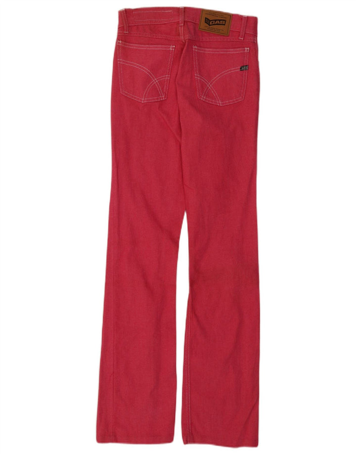 Gas Womens Bootcut Jeans W26 L31 Pink Cotton