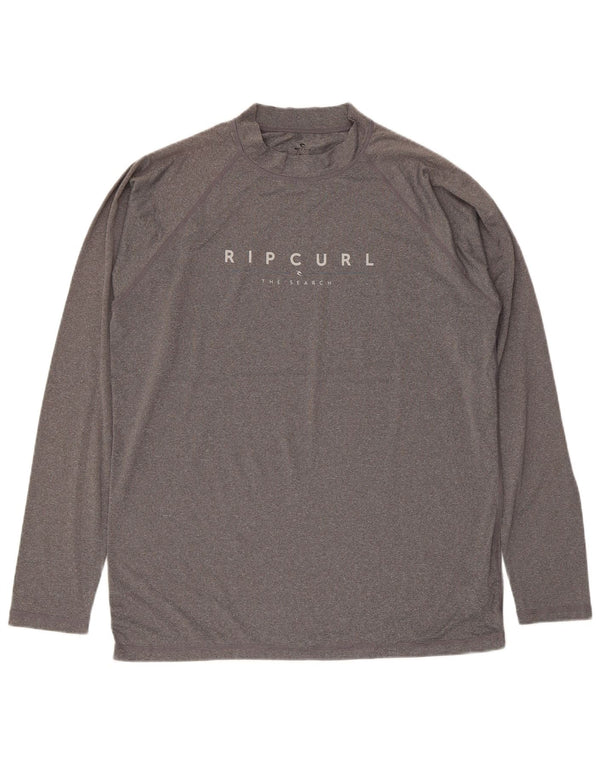 Rip Curl Herren Relaxed Fit Graphic Top Langarm Large Grau Polyester