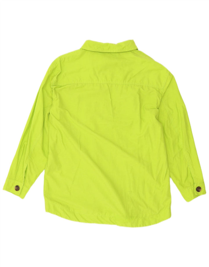 Topshop Womens Oversized Utility Jacket UK 8 Small Green Cotton