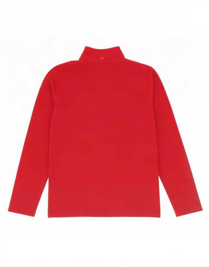 Mountain Warehouse Mens Zip Neck Fleece Jumper Small Red Polyester