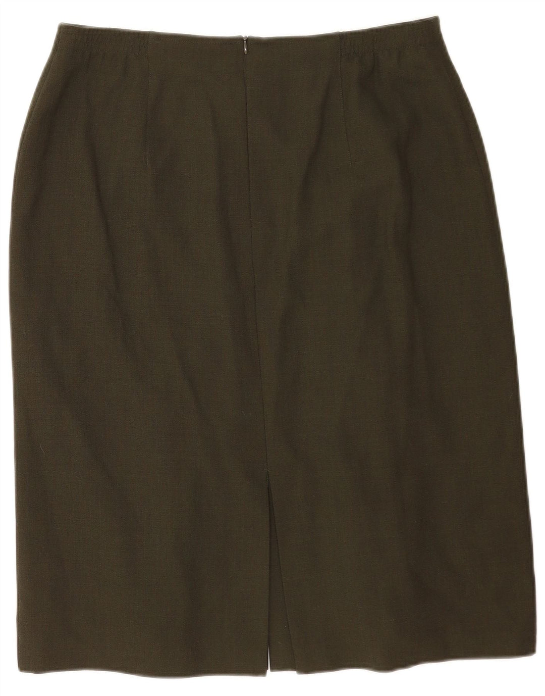 ARA Womens Straight Skirt UK 18 XL W34 Khaki Polyester