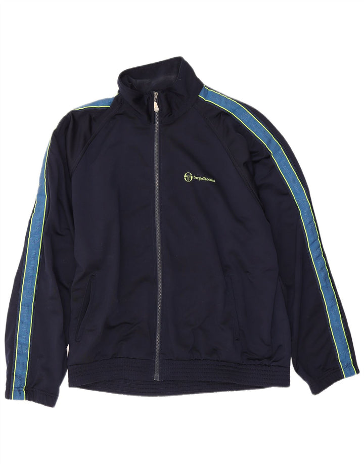 Sergio Tacchini Herre træningsdragt Topjakke IT 54 XL Navy Blue Colourblock