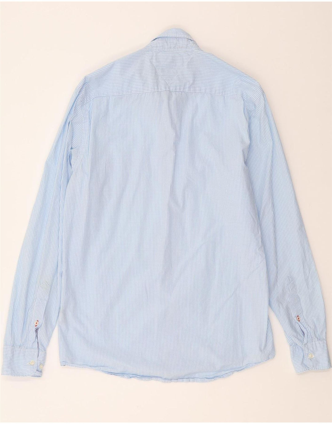 TOMMY HILFIGER Mens New York Fit Shirt Medium Blue Gingham Vintage Tommy Hilfiger and Second-Hand Tommy Hilfiger from Messina Hembry 