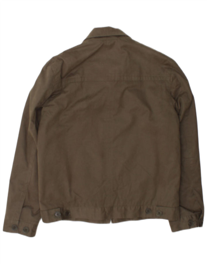 Giubbotto bomber da uomo Ted Baker taglia 3 cotone kaki medio