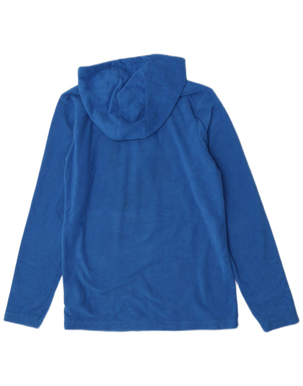 Mountain Warehouse Boys Fleece Hoodie Jumper 12-13 Years Blue Polyester