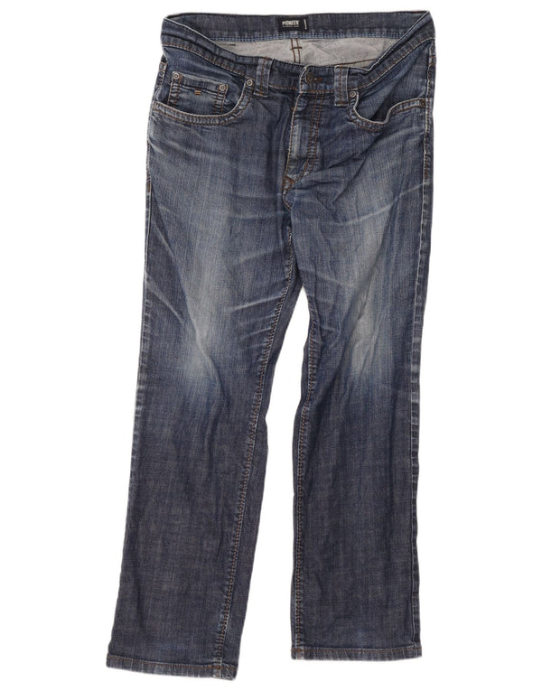 Pioneer Herren Straight Jeans W36 L30 Blaue Baumwolle