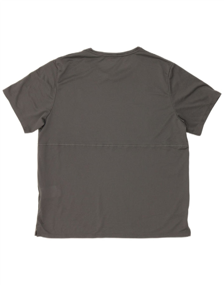 Nike Herre Dri Fit T-Shirt Top XL Grå Polyester