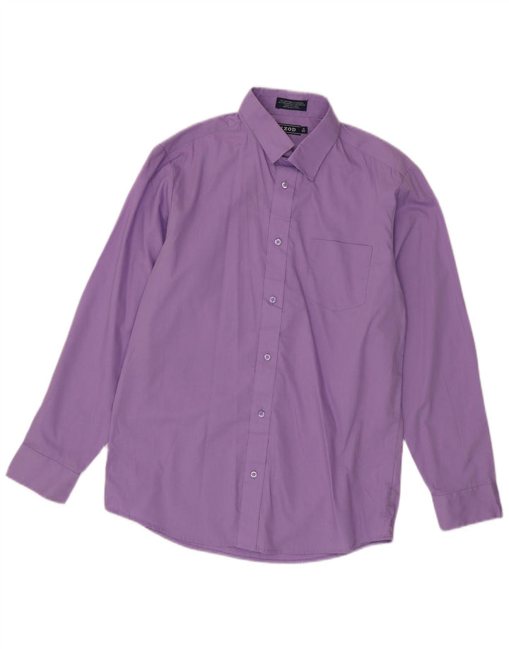 Izod Boys Shirt 15-16 Years Purple Cotton