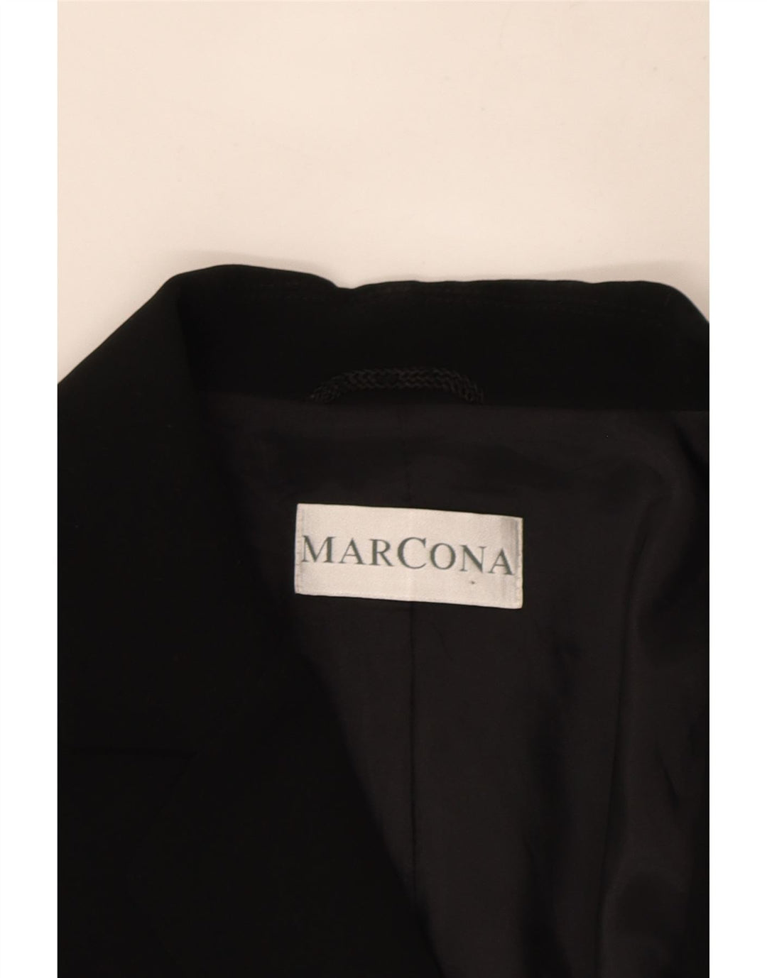 Marcona Damen-Blazerjacke mit 3 Knöpfen, UK 16, Größe L, Schwarz, Polyester