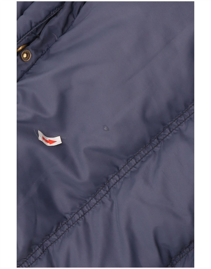 Jack Wills Womens Padded Gilet UK 12 Medium Navy Blue