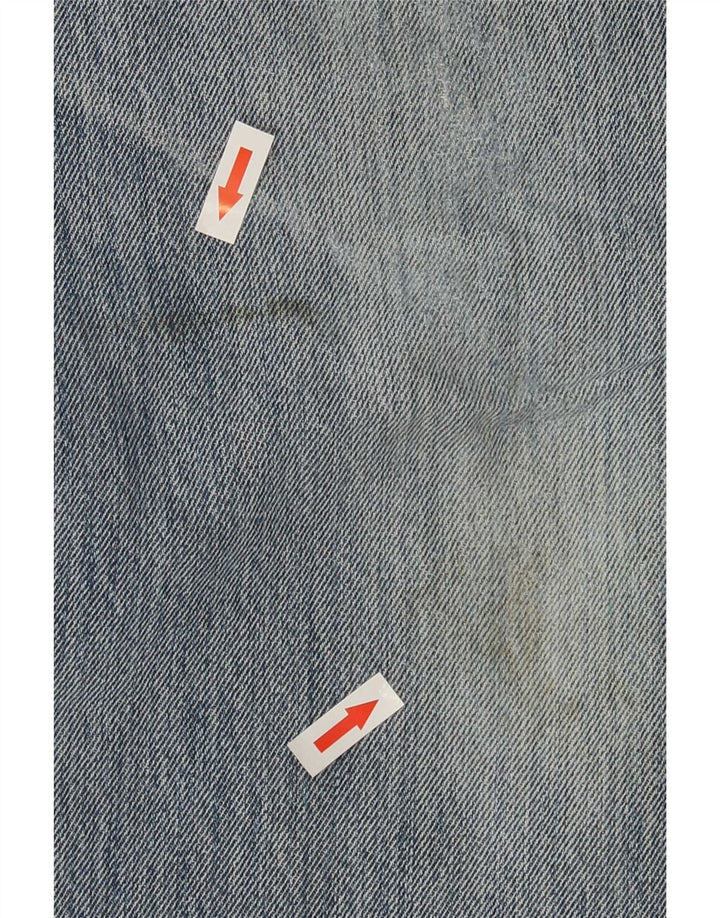 Levi's Mens 501 Distressed Straight Jeans W34 L32 Blue Cotton