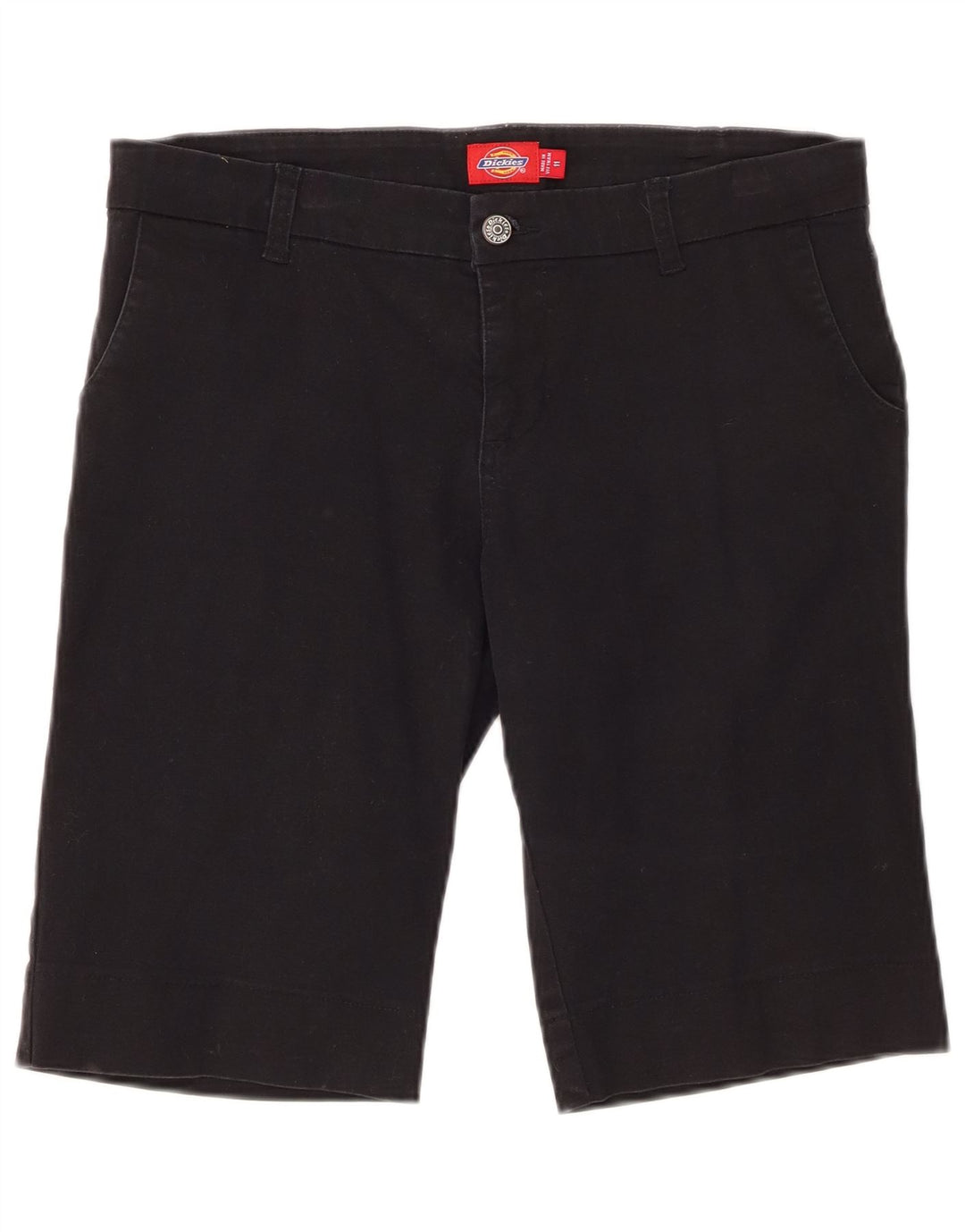 Dickies Womens Chino Shorts US 11 Large W32 Black Cotton