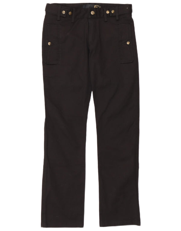 Pantaloni casual dritti da donna Just Cavalli IT 44 Medium W30 L30 Nero