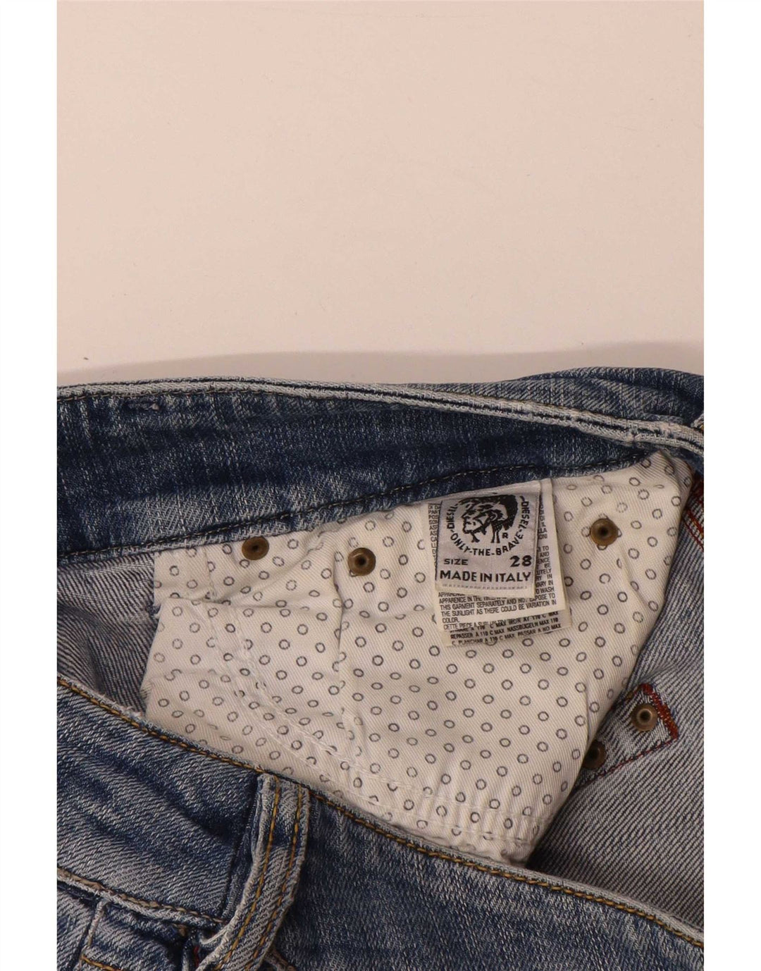 Diesel Dame Straight Jeans W28 L29 Blå Bomuld