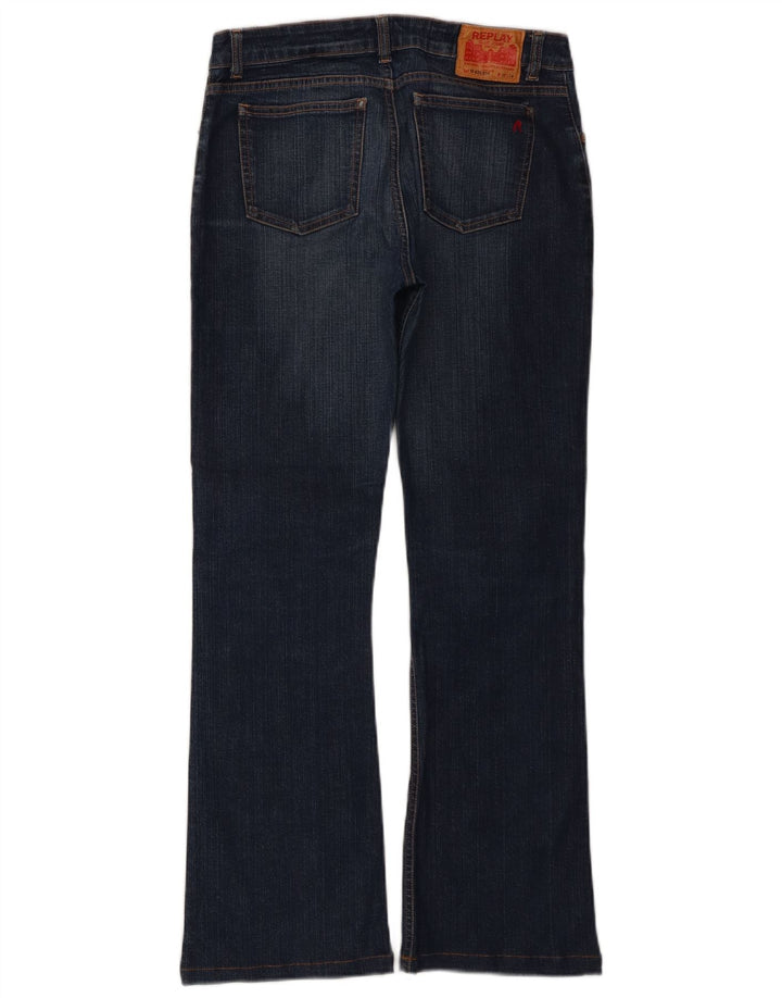 REPLAY Womens Bootcut Jeans W30 L28  Blue Cotton