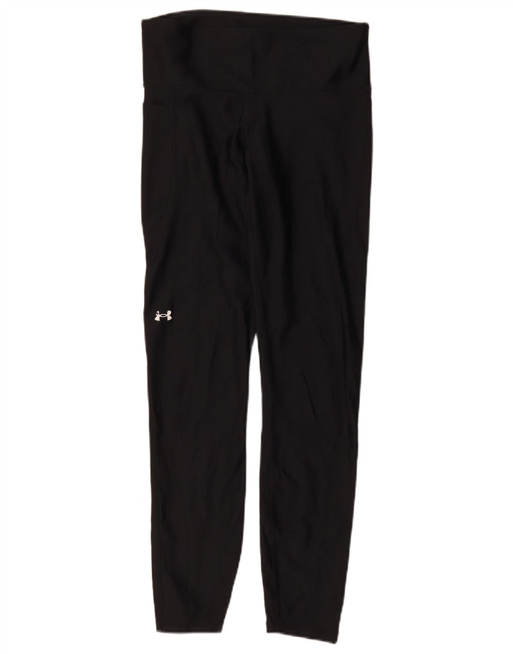 Under Armour Womens Leggings UK 12 Medium Black Sports