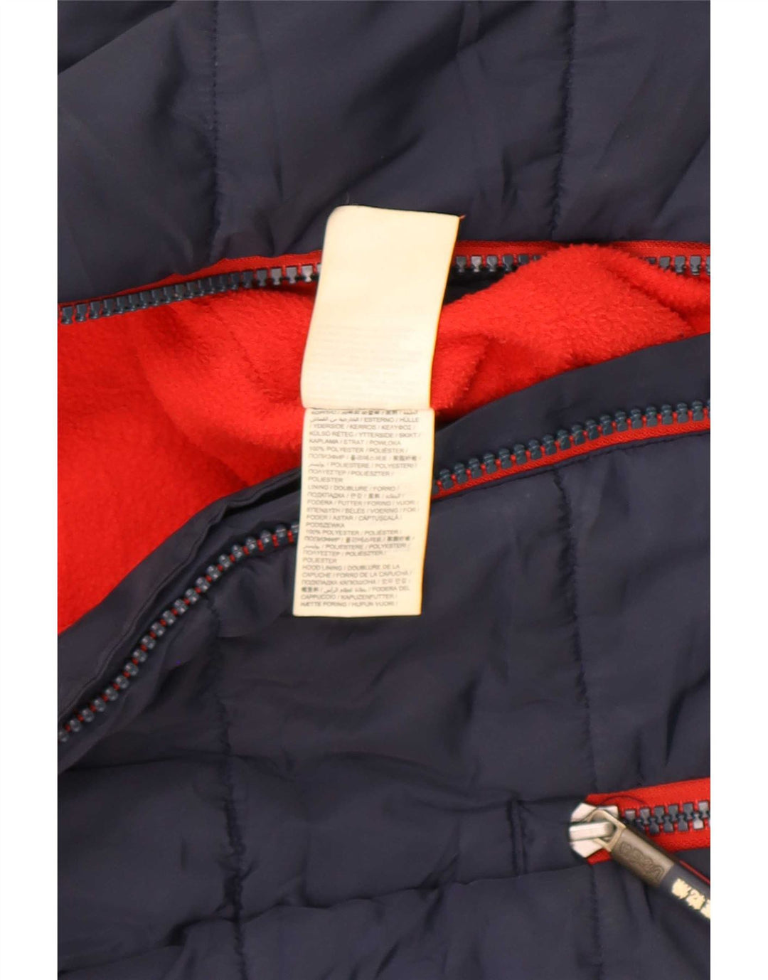 Superdry Veste matelassée à capuche pour femme UK 6 XS Bleu marine Polyester