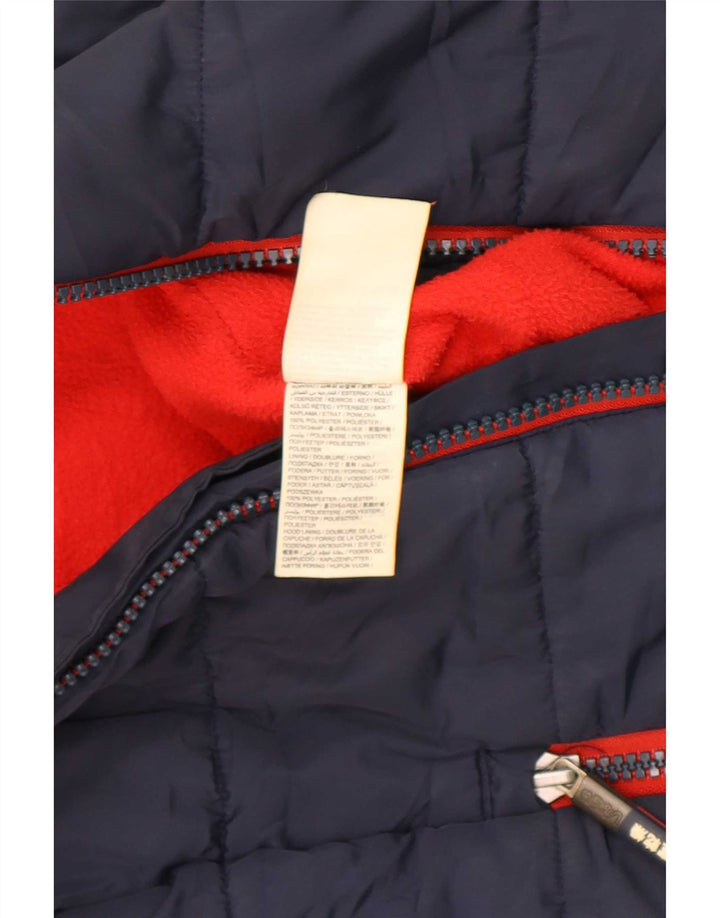 Superdry Veste matelassée à capuche pour femme UK 6 XS Bleu marine Polyester