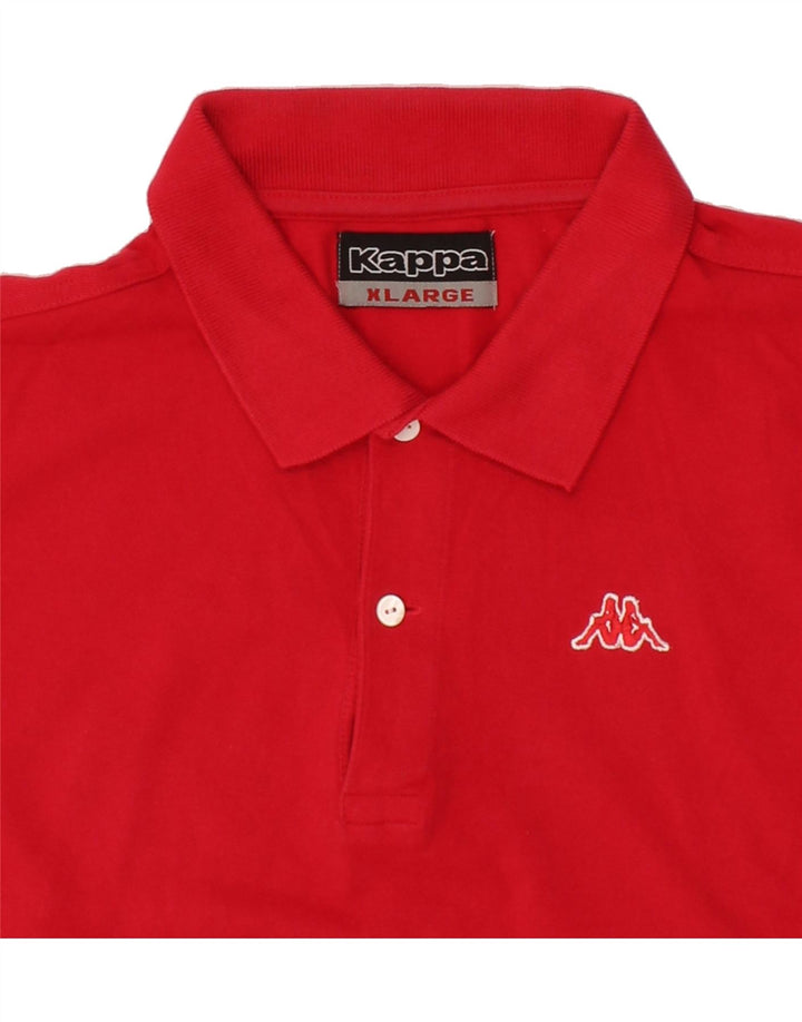 KAPPA Mens Polo Shirt XL Red Cotton Vintage Kappa and Second-Hand Kappa from Messina Hembry 